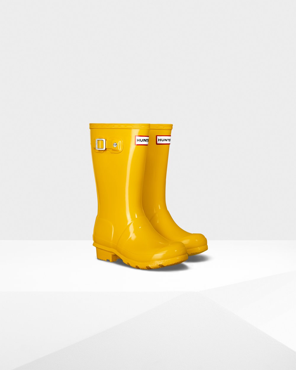 Kids Rain Boots - Hunter Original Big Gloss (72JTCIQZB) - Yellow
